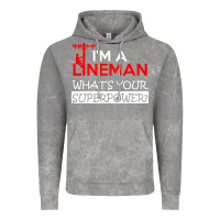 Cloud Rock im a lineman whats your superpower Vintage Hoodie - linhVisuals