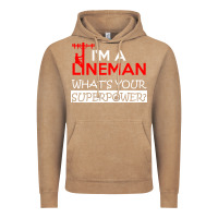 Vintage Coffee im a lineman whats your superpower Vintage Hoodie - linhVisuals