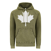 Vintage Olive canada maple Vintage Hoodie - linhVisuals