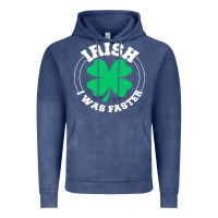 Vintage Denim irish i was faster Vintage Hoodie - linhVisuals