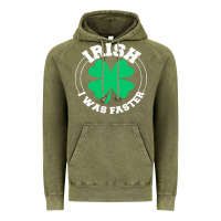 Vintage Olive irish i was faster Vintage Hoodie - linhVisuals