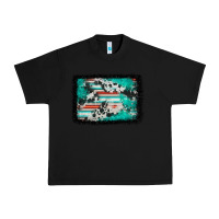 Black western serape cowhide turquoise glitter Urban Heavy Tee - FaDigitalArtStudio