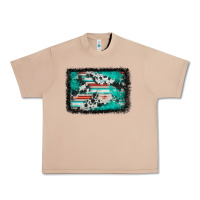Burro western serape cowhide turquoise glitter Urban Heavy Tee - FaDigitalArtStudio