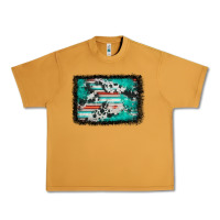 Peanut Butter western serape cowhide turquoise glitter Urban Heavy Tee - FaDigitalArtStudio