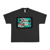 Pigment Black western serape cowhide turquoise glitter Urban Heavy Tee - FaDigitalArtStudio