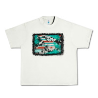 Pistachio western serape cowhide turquoise glitter Urban Heavy Tee - FaDigitalArtStudio