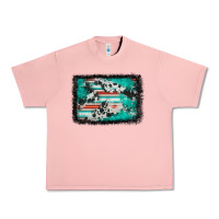 Salmon western serape cowhide turquoise glitter Urban Heavy Tee - FaDigitalArtStudio
