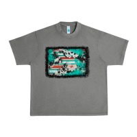 Tornado western serape cowhide turquoise glitter Urban Heavy Tee - FaDigitalArtStudio