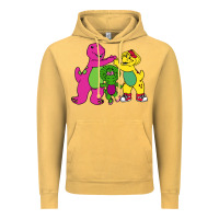 Vintage Mustard barney legendary Vintage Hoodie - linhVisuals