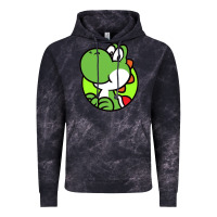 Cloud Black Cartoon Yoshi Vintage Hoodie - linhVisuals