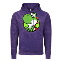 Cloud Purple Cartoon Yoshi Vintage Hoodie - linhVisuals