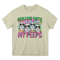 Mossy Chilling with my peeps Easter bunnies Heavy Core Tee - CowGirlArtShop