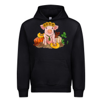 Black fall pig Urban Hoodie - RanaPortraitStore