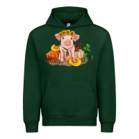 Foreset Green fall pig Urban Hoodie - RanaPortraitStore
