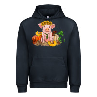 Navy fall pig Urban Hoodie - RanaPortraitStore