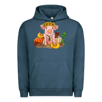 Pigment Midnight Navy fall pig Urban Hoodie - RanaPortraitStore
