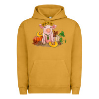 Pigment Peanut Butter fall pig Urban Hoodie - RanaPortraitStore