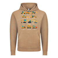 Vintage Coffee construction excavator vehicle boys builder heavy equipment t shirt Vintage Hoodie - linhVisuals