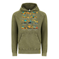 Construction Excavator Vehicle Boys Builder Heavy Equipment T Shirt Vintage Hoodie | Teevron