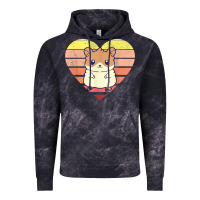 Cloud Black cute hamster design retro heart shape vintage t shirt Vintage Hoodie - linhVisuals