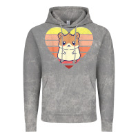 Cloud Rock cute hamster design retro heart shape vintage t shirt Vintage Hoodie - linhVisuals