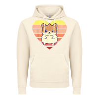 Vintage Artic cute hamster design retro heart shape vintage t shirt Vintage Hoodie - linhVisuals