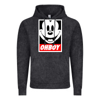 Vintage Black ohboy Vintage Hoodie - linhVisuals