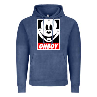 Vintage Denim ohboy Vintage Hoodie - linhVisuals