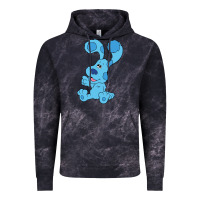 Cloud Black blues clues on red sofa Vintage Hoodie - linhVisuals