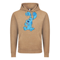 Vintage Coffee blues clues on red sofa Vintage Hoodie - linhVisuals