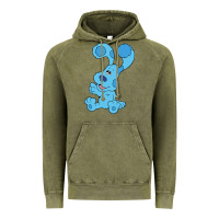 Vintage Olive blues clues on red sofa Vintage Hoodie - linhVisuals