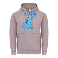 Vintage Zinc blues clues on red sofa Vintage Hoodie - linhVisuals