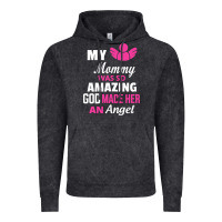Vintage Black my mommy was amazing god made her an angel Vintage Hoodie - linhVisuals