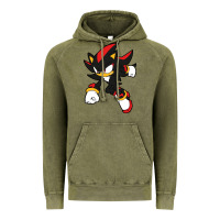 Vintage Olive shadow the hedgehog Vintage Hoodie - linhVisuals