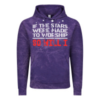 Cloud Purple if the stars were to worship so will i Vintage Hoodie - linhVisuals