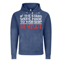 Vintage Denim if the stars were to worship so will i Vintage Hoodie - linhVisuals
