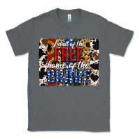 Charcoal Heather land of the free  th of july brushstroke Classic Tee - Jasminsmagicworld