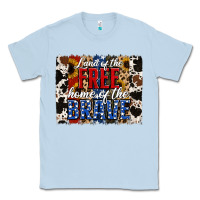 Dusty Blue land of the free  th of july brushstroke Classic Tee - Jasminsmagicworld