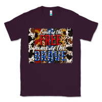 Plum land of the free  th of july brushstroke Classic Tee - Jasminsmagicworld