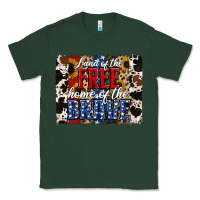 Sports Green land of the free  th of july brushstroke Classic Tee - Jasminsmagicworld
