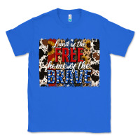 True Royal land of the free  th of july brushstroke Classic Tee - Jasminsmagicworld