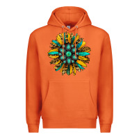 Carrot turquoise leopard sunflower Premium Hoodie - Jasminsmagicworld