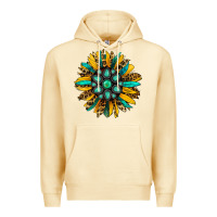 Pina Colada turquoise leopard sunflower Premium Hoodie - Jasminsmagicworld
