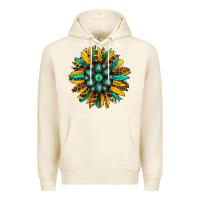 Tofu turquoise leopard sunflower Premium Hoodie - Jasminsmagicworld