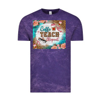 Cloud Purple coffee teach repeat tumbler Vintage Tee - BundleAndBundleShop