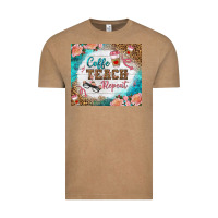 Vintage Coffee coffee teach repeat tumbler Vintage Tee - BundleAndBundleShop