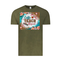 Vintage Olive coffee teach repeat tumbler Vintage Tee - BundleAndBundleShop