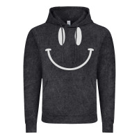 Vintage Black smily Vintage Hoodie - linhVisuals