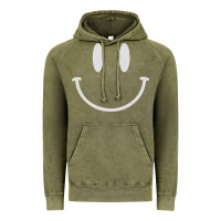 Vintage Olive smily Vintage Hoodie - linhVisuals