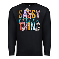 Black sassy little thing Premium Sweatshirt - RanaPortraitStore